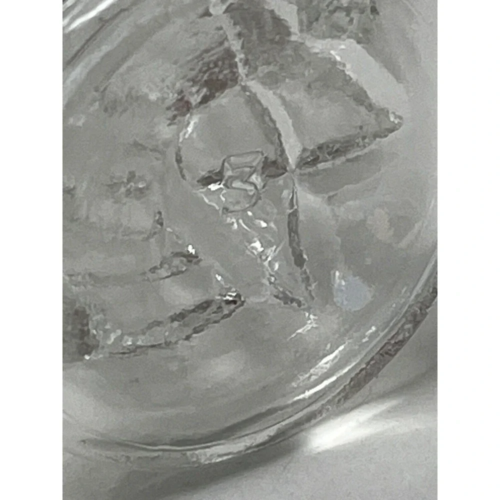 Vintage 30s-50s Hourglass Shaped‎ Cut Glass Plastic Top Red Salt Pepper Shakers